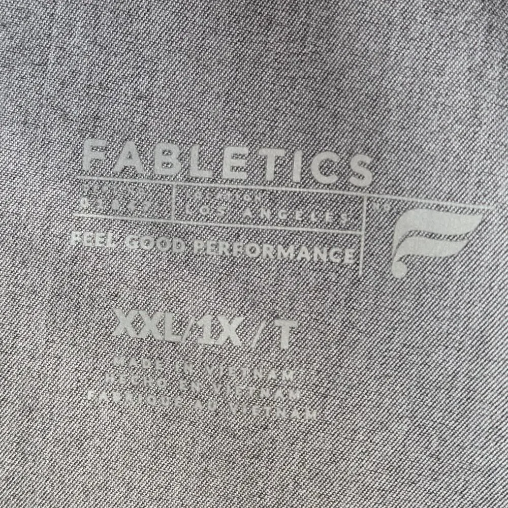 Fabletics On Call Scrub Jogger Pants Womens 2XX / 1X Tall Gray - Picture 4 of 9